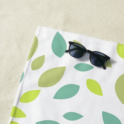葉 ビーチタオル (インサイチュ)