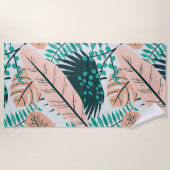 葉 ビーチタオル (正面)