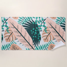 葉 ビーチタオル