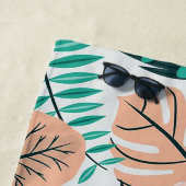 葉 ビーチタオル (インサイチュ)