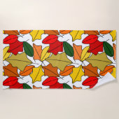 葉 ビーチタオル (正面)