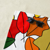 葉 ビーチタオル (インサイチュ)