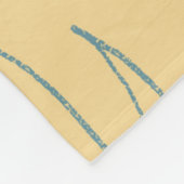 葉 フリースブランケット (角)