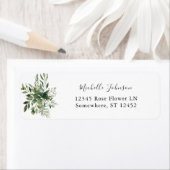 葉&ユーカリ素朴差出人住所 ラベル (インサイチュ)