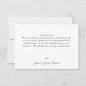 葉&ユーカリ金ゴールドサンキューカード サンキューカード (裏面)