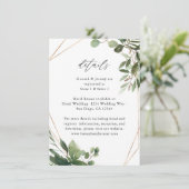 葉&ユーカリ金ゴールドLG 2 エンクロージャーカード (スタンド正面)