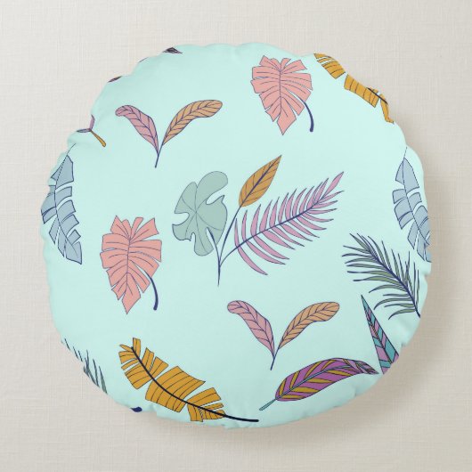 葉 ラウンドクッション (正面)