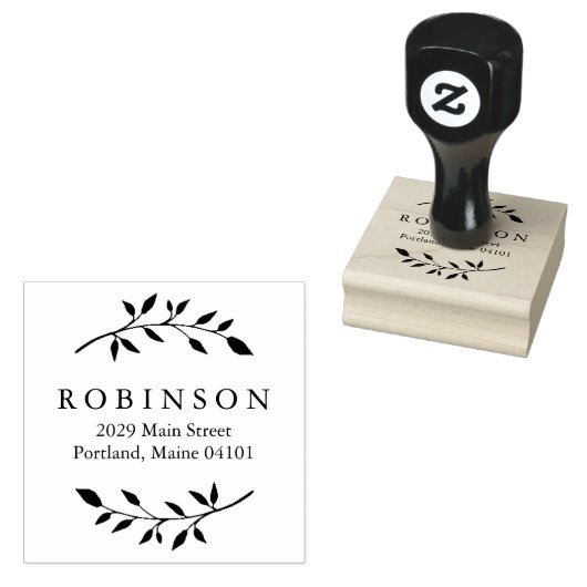 葉 ラバースタンプ (押印)