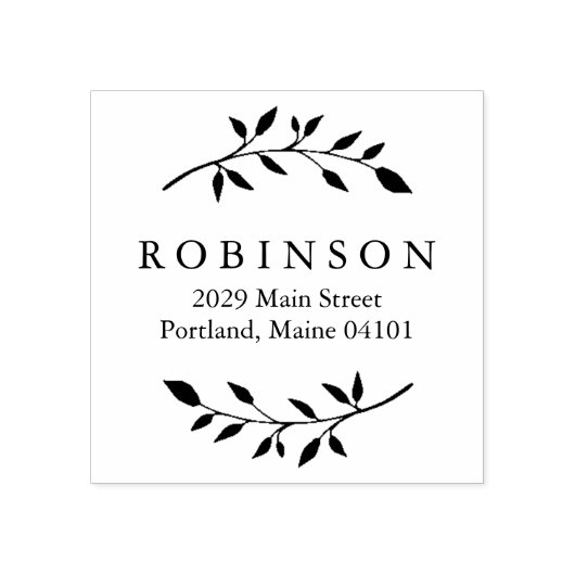 葉 ラバースタンプ (インプリント)