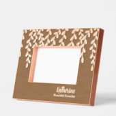 葉 レーザー彫刻フレーム (左)