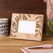 葉 レーザー彫刻フレーム (左)