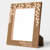 葉 レーザー彫刻フレーム (左)