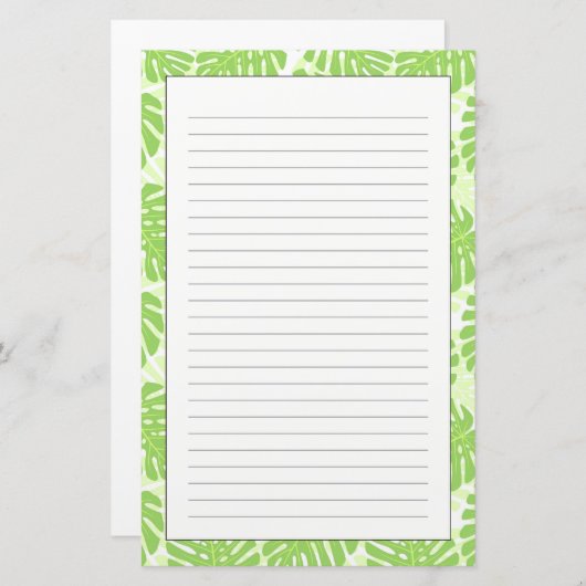 葉 便箋 (正面/裏面)