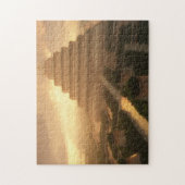 葉(日)の寺院 ジグソーパズル (縦)