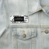 葉(白黒) 名札 (インサイチュ)