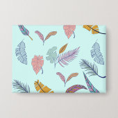 葉 缶バッジ (正面)