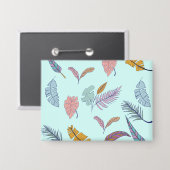 葉 缶バッジ (正面/裏面)