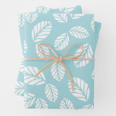 葉(青のラッピング紙) ラッピングペーパーシート (インサイチュ)