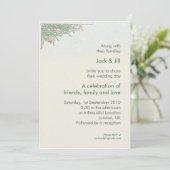 葉 5x7 招待状 (スタンド正面)