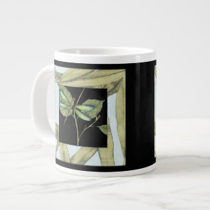 葉: Jennifer Goldberger著Dragonfly Inset ジャンボコーヒーマグカップ