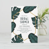 葉Frames Tropical Bridal Shower Invitation 招待状 (スタンド正面)