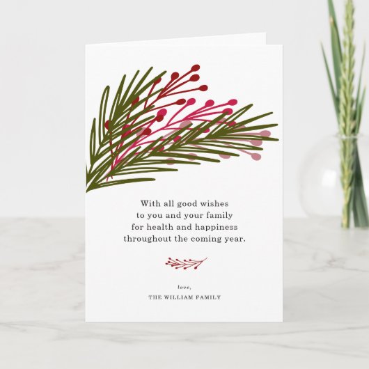 葉Greeting Cards シーズンカード (正面)