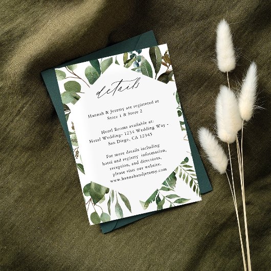 葉LG素朴とユーカリ エンクロージャーカード