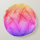 葉Round Throw Kッションクッション41cm ラウンドクッション (裏面)