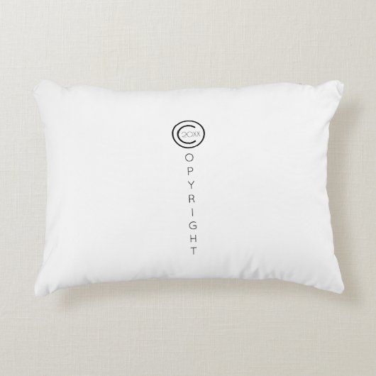 著作権モダンの白書 アクセントクッション (正面)