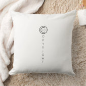 著作権モダンの白書 クッション (ブランケット)