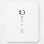 著作権モダンの白書 マウスパッド (正面)