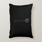 著作権モダンの黒 アクセントクッション (正面(垂直))