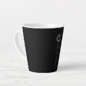 著作権モダンブラック カフェラテマグ (左アングル)