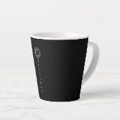 著作権モダンブラック カフェラテマグ (右アングル)