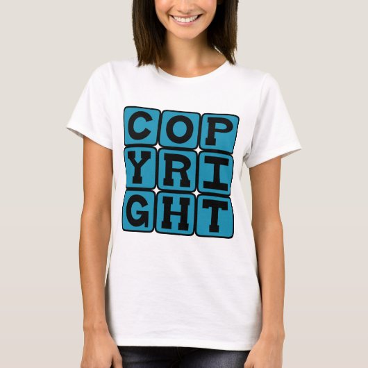 著作権、独占的権利 Tシャツ (正面)