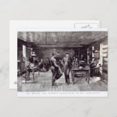 著名な電気技師のエジソン氏 ポストカード (正面/裏面)