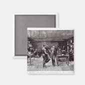 著名な電気技師のエジソン氏 マグネット (正面/裏面)