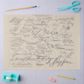 著名人のサインII脚本 薄葉紙 (クラフト)