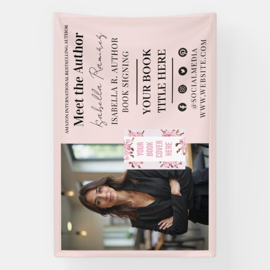 著者による書籍署名&発売イベントプロモーション 横断幕 (縦)