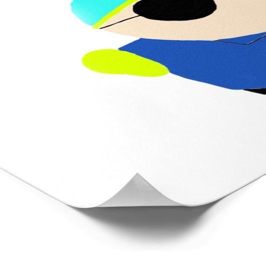 著者を尊重する ポスター (角)