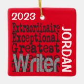 著者並外カスタム セラミックオーナメント (正面)