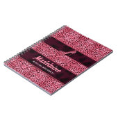 著者名向けピンクチーター ノートブック (左側)