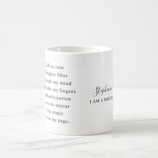 著者名詩やる気を起こさせる抽象芸術破れた紙 コーヒーマグカップ (中央)