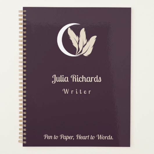 著者夕暮れ色 プランナー手帳 (正面)