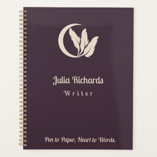 著者夕暮れ色 プランナー手帳 (正面)