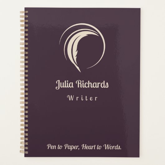 著者夕暮れ色 プランナー手帳 (正面)