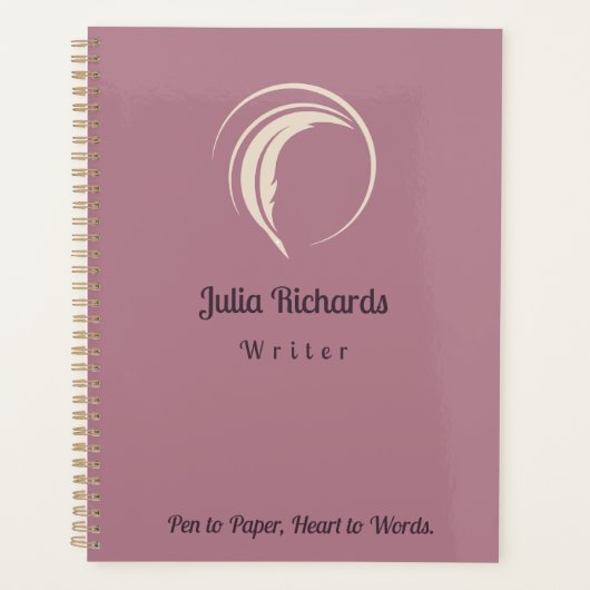 著者夕暮れ色 プランナー手帳 (正面)