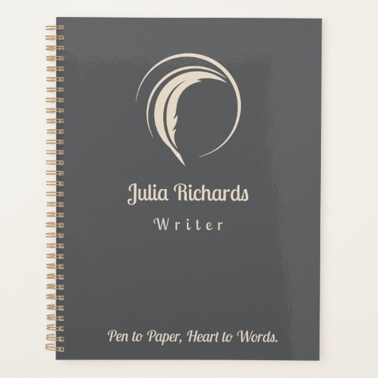 著者夕暮れ色 プランナー手帳 (正面)