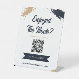 著者書評リクエストQRコードディスプレイ読者向け 台座サイン