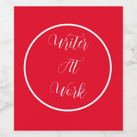 著者著者赤 ワインラベル (シングルラベル)